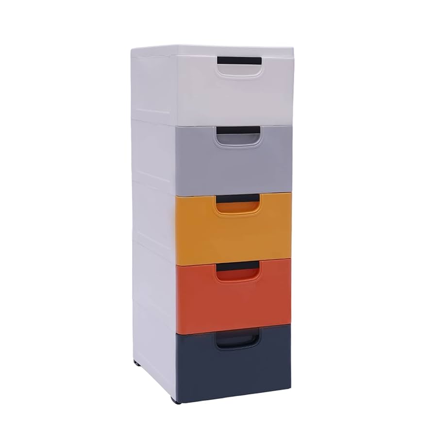 Amazon.com: Storage Drawer Units 5 Drawer Plastic Narrow